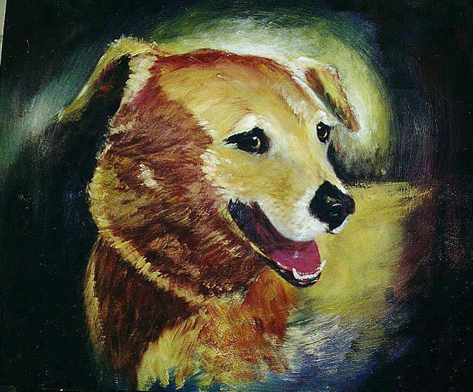 DOG  PORTRAIT  OIL PAINTING BY DIANE La WARE   570.937.9054